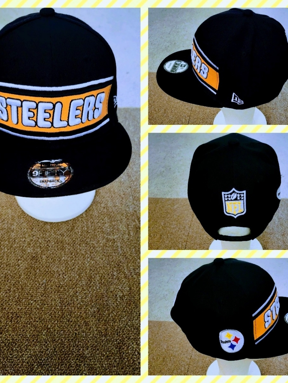PITTSBURGH STEELERS NFL FOOTBALL SNAPBACK HAT.